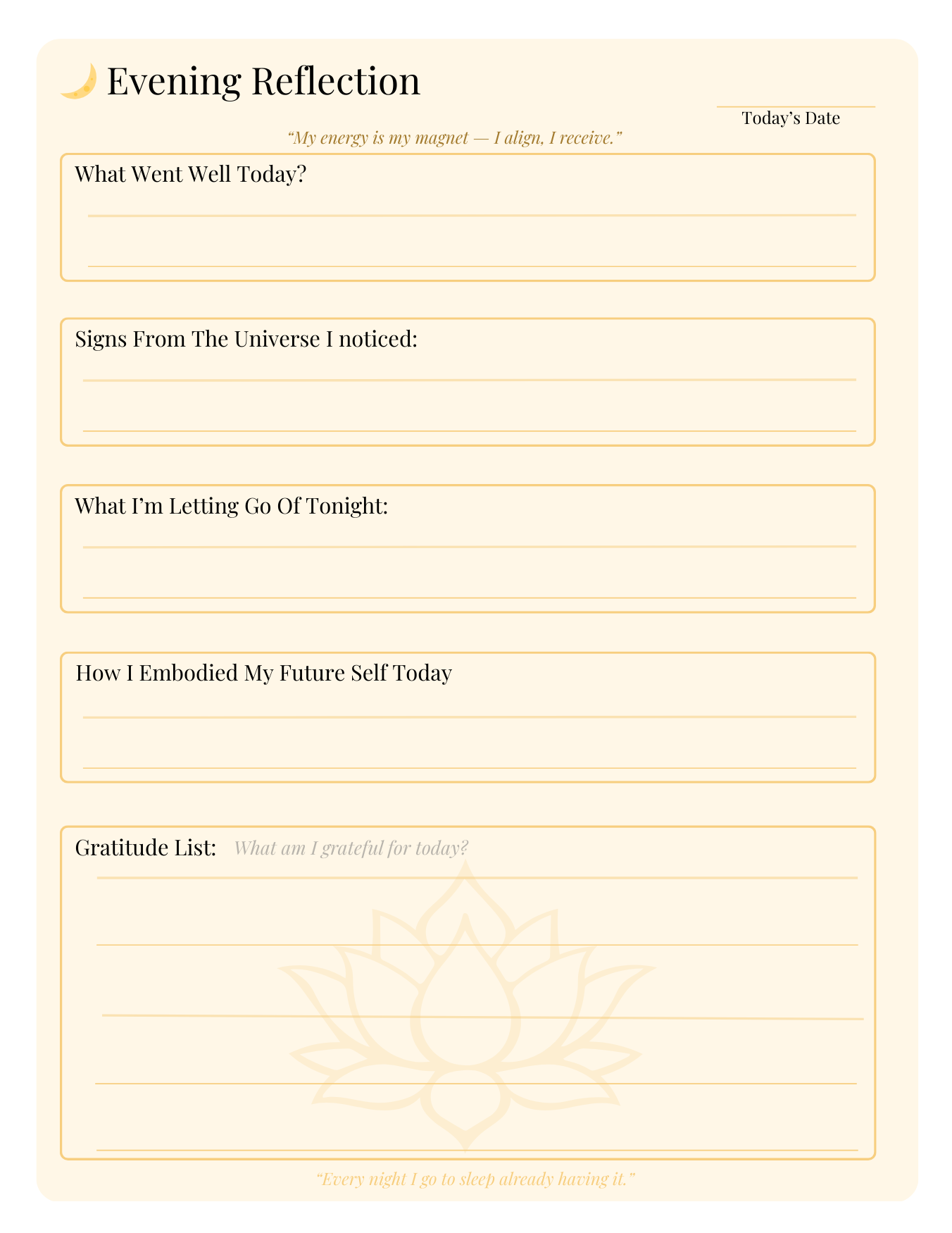 28-Day Manifestation Blueprint Journal