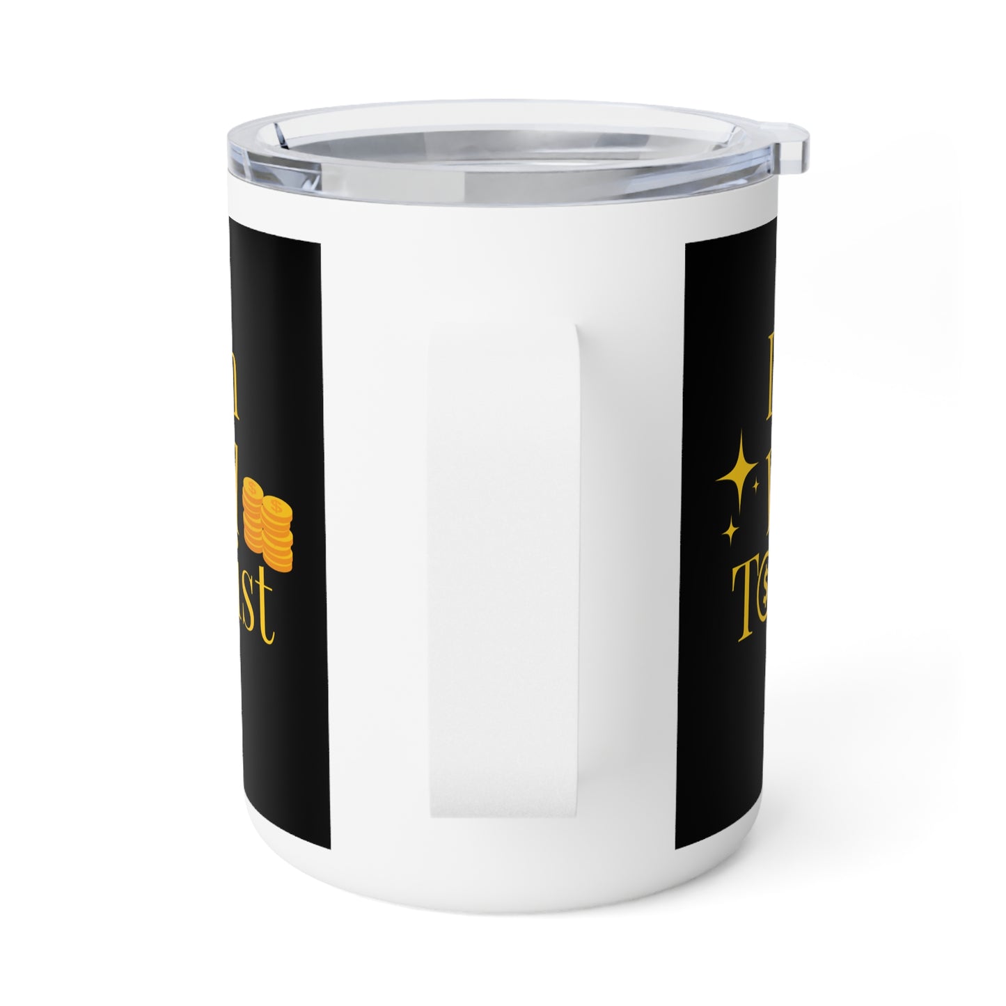 "I Am Paid to Exist" Insulated Travel Mug — 10oz Motivational Coffee Tumbler