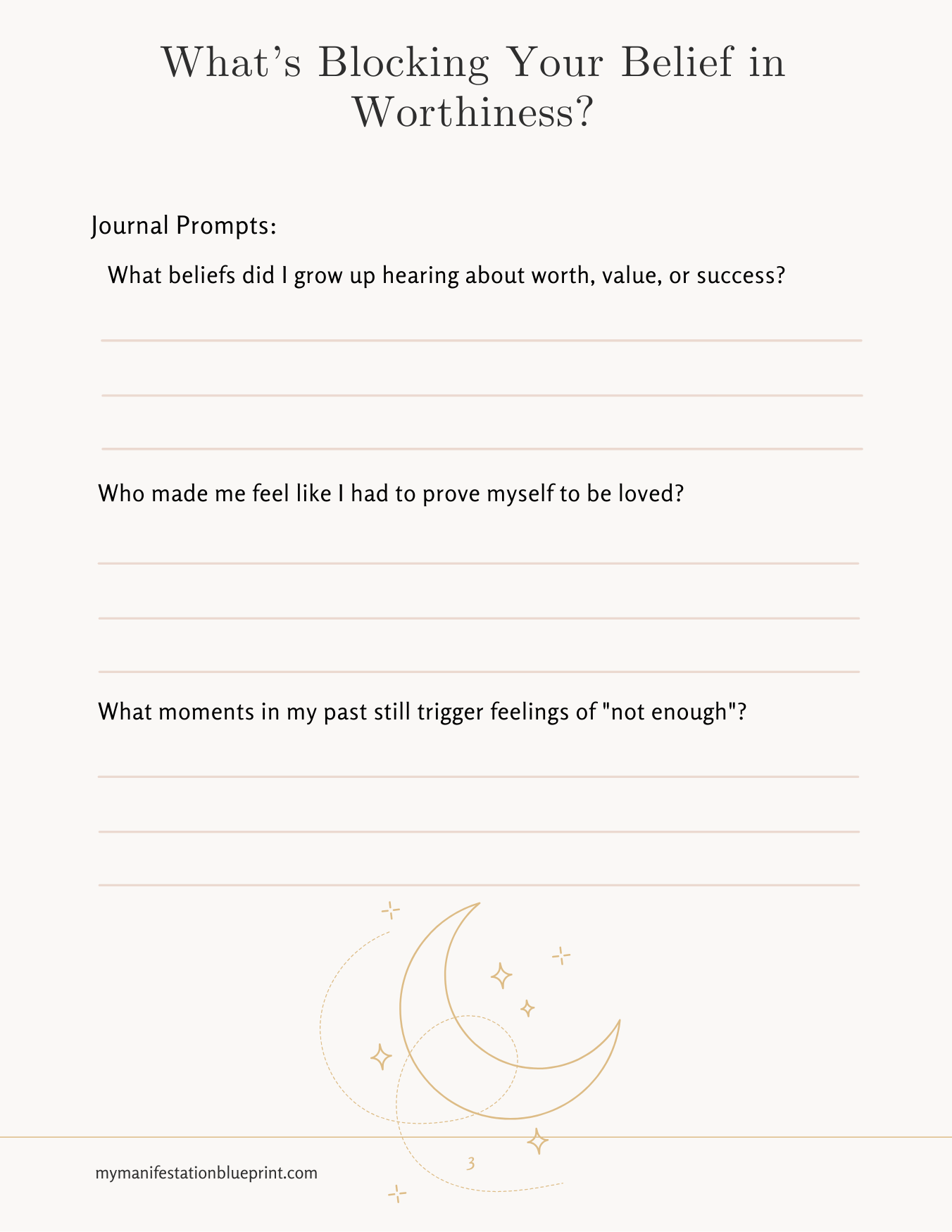 Manifest From Worth Workbook