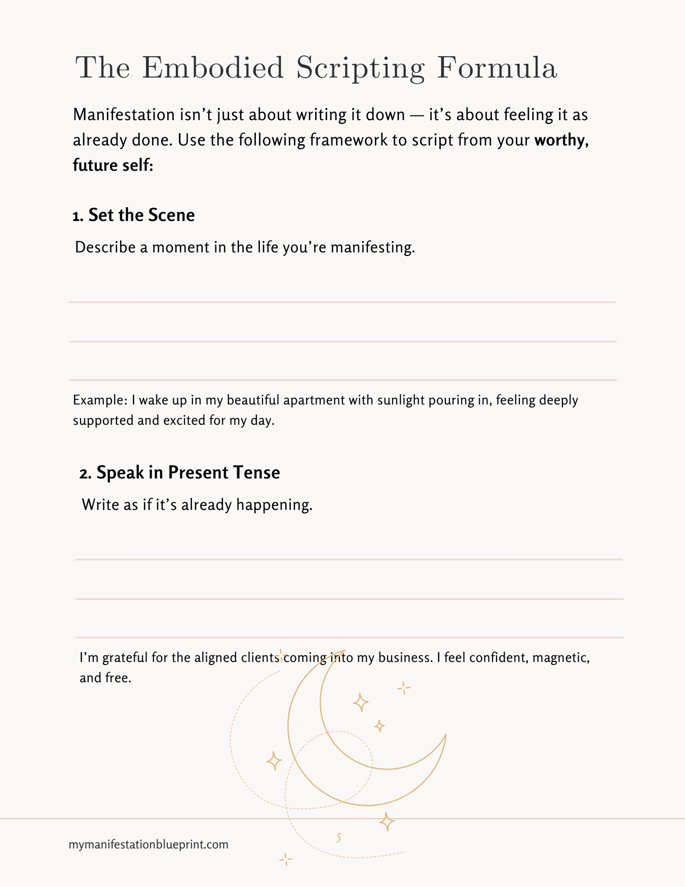 Manifest From Worth Workbook